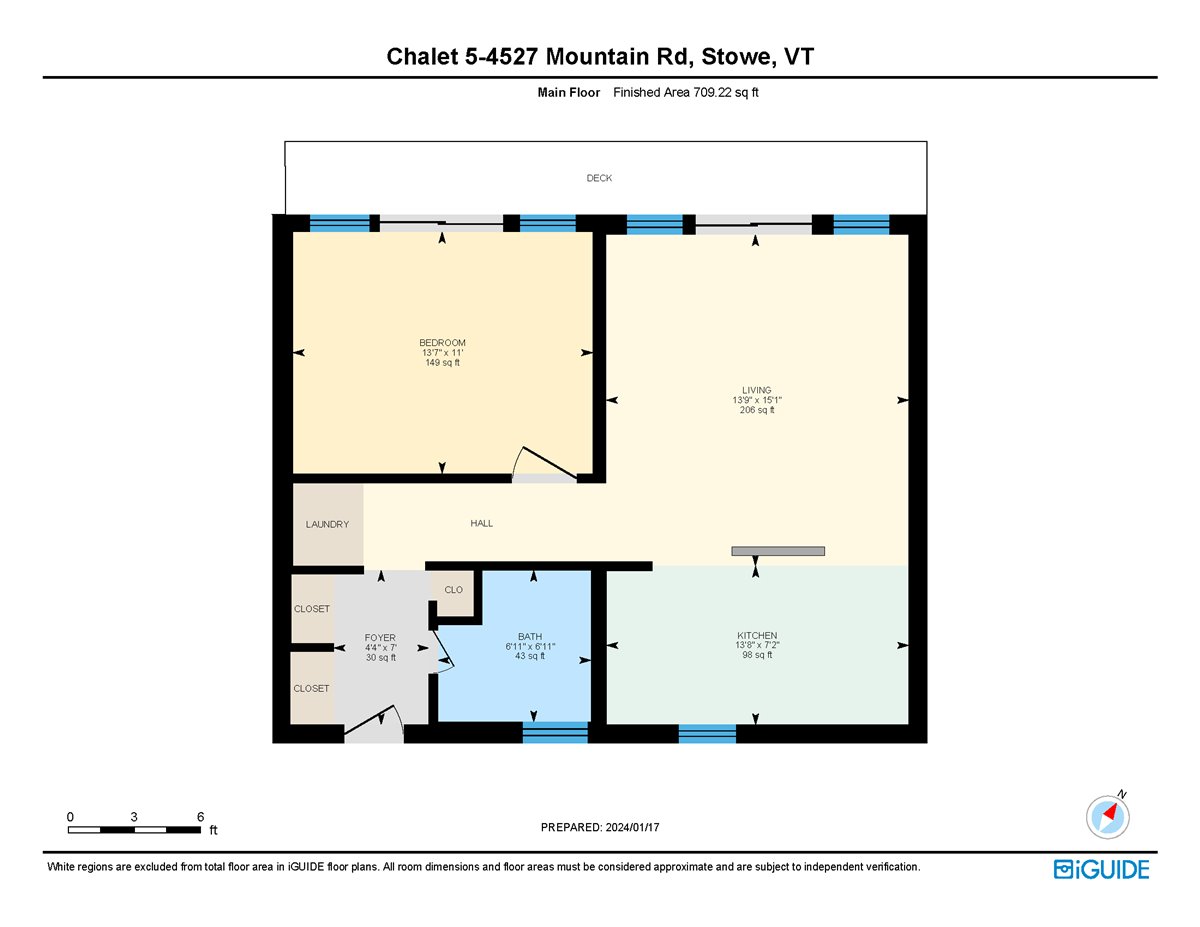 4527 MOUNTAIN RD CHALET 5, STOWE, VT, Nick Lozette, Vermont Realty, main floorplan