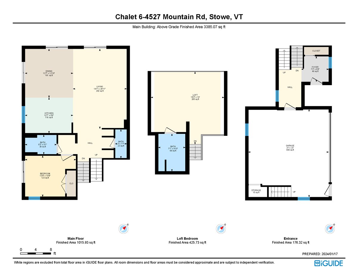 4527 MOUNTAIN RD CHALET 6, STOWE, VT, Nick Lozette, Vermont Realty, main floorplan