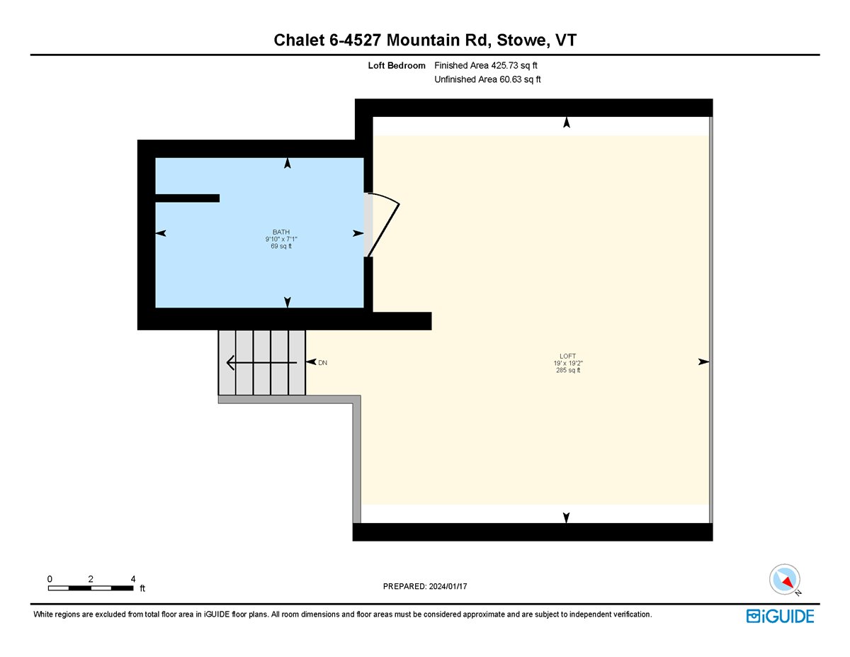 4527 MOUNTAIN RD CHALET 6, STOWE, VT, Nick Lozette, Vermont Realty, main floorplan