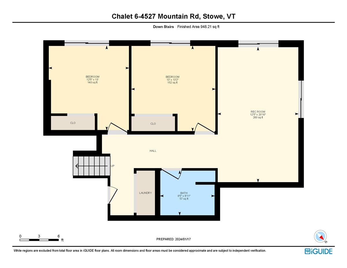 4527 MOUNTAIN RD CHALET 6, STOWE, VT, Nick Lozette, Vermont Realty, main floorplan