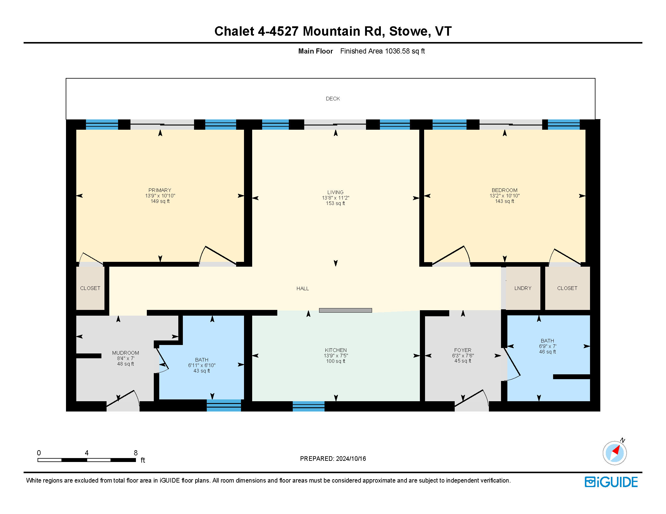 Floorplan Chalet 4 Stowe VT