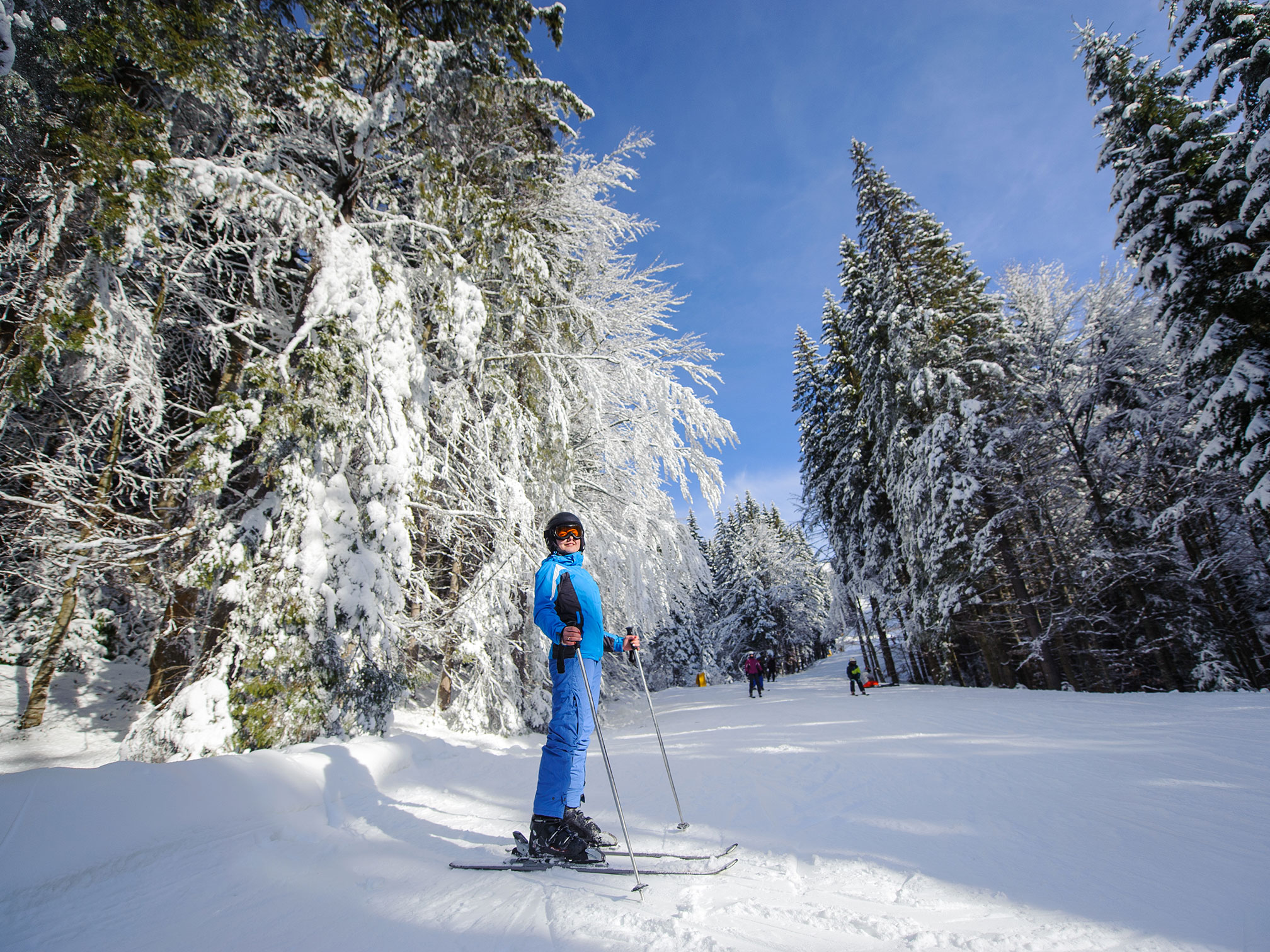 winter skiing adventures in Stowe Vermont